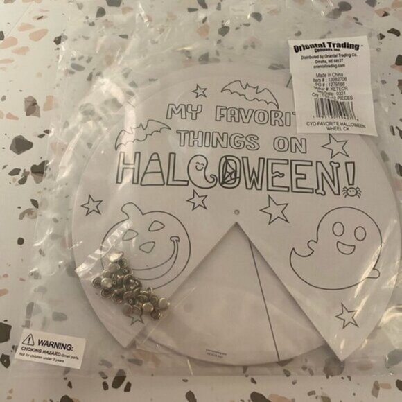Color Your Own My Favorite Things on Halloween Wheels - 12 Pc. - Picture 3 of 3
